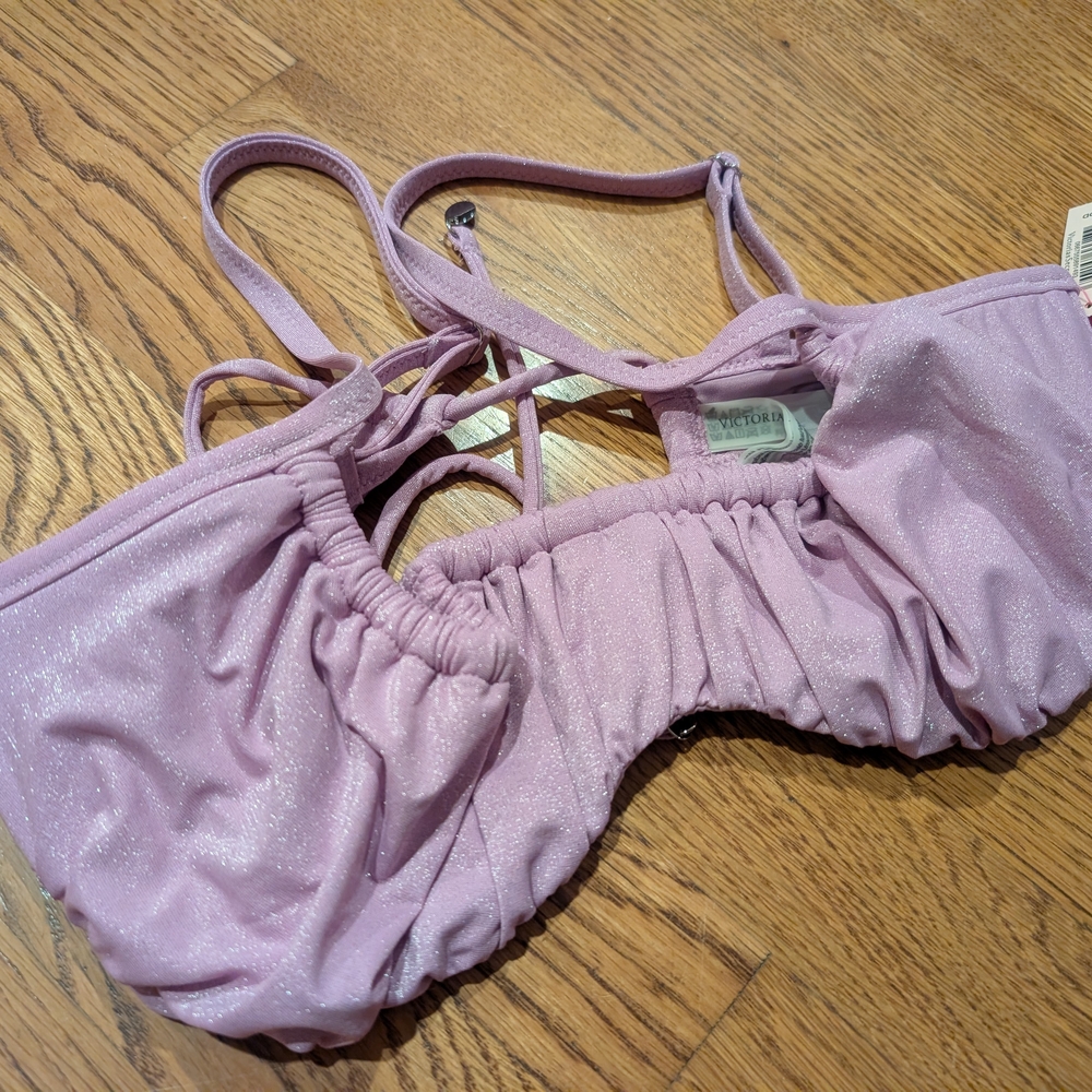 Victoria's Secret Sparkling Lavender Bikini Top